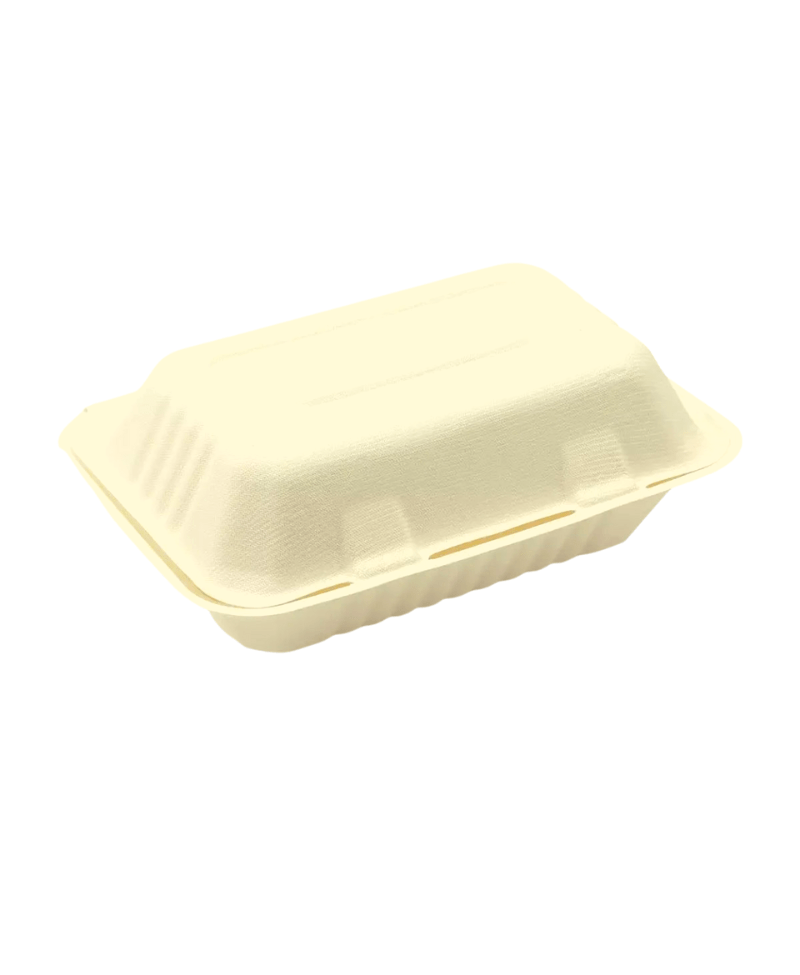 Biodegradable Rectangle Meal Box Plain 1000ml - 50