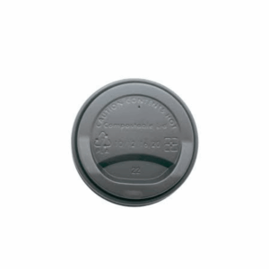250ml Black Plastic Coffee Cup Sip Lid