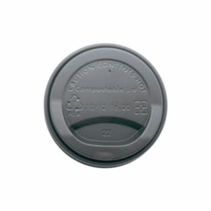 350ml Black Plastic Coffee Cup Sip Lid