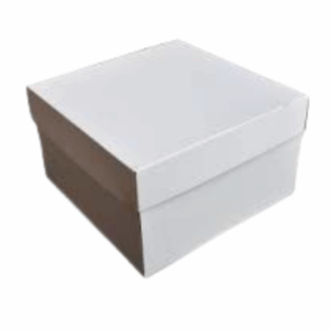 18 Inch Corrugated White Cake Box & Lid