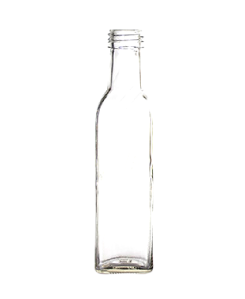 Square Glass Bottle 250ml (67)